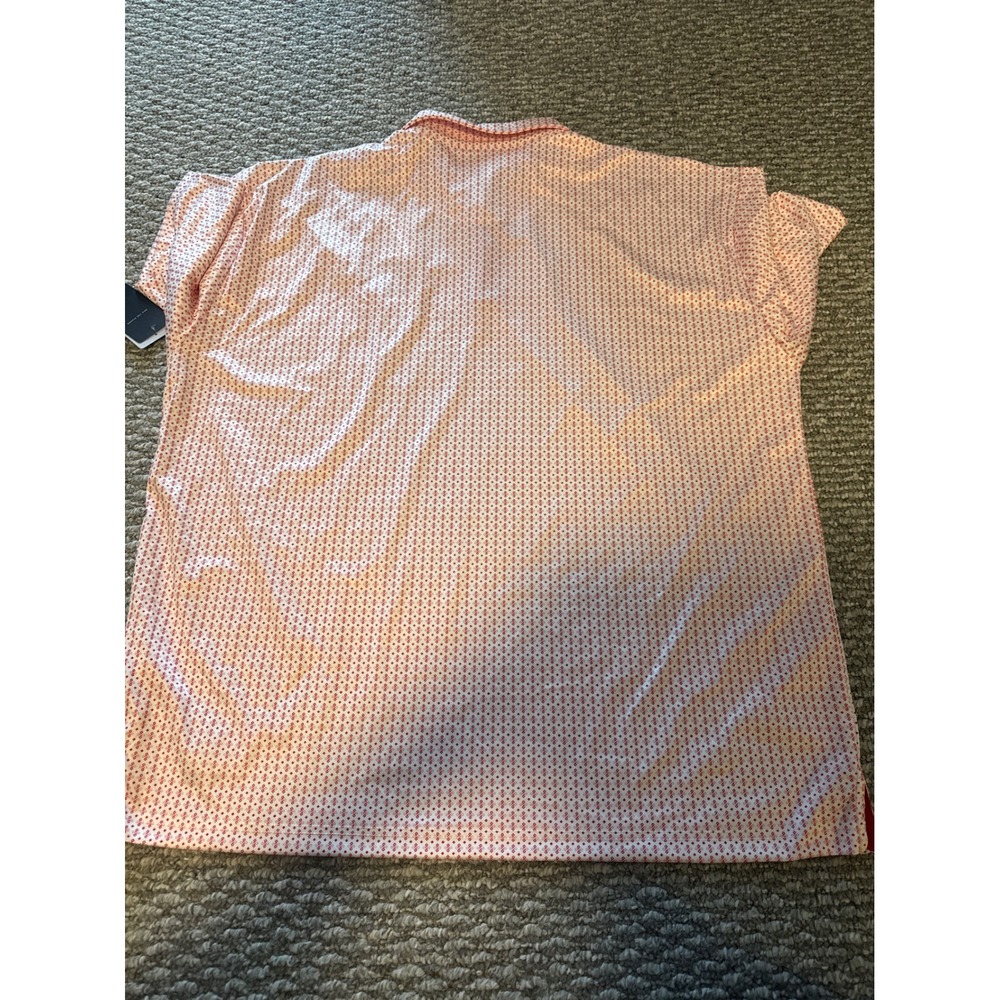 Colosseum Wisconsin Badgers Mens 2XL Polo Shirt Red White Geometric Brand New - Picture 6 of 6